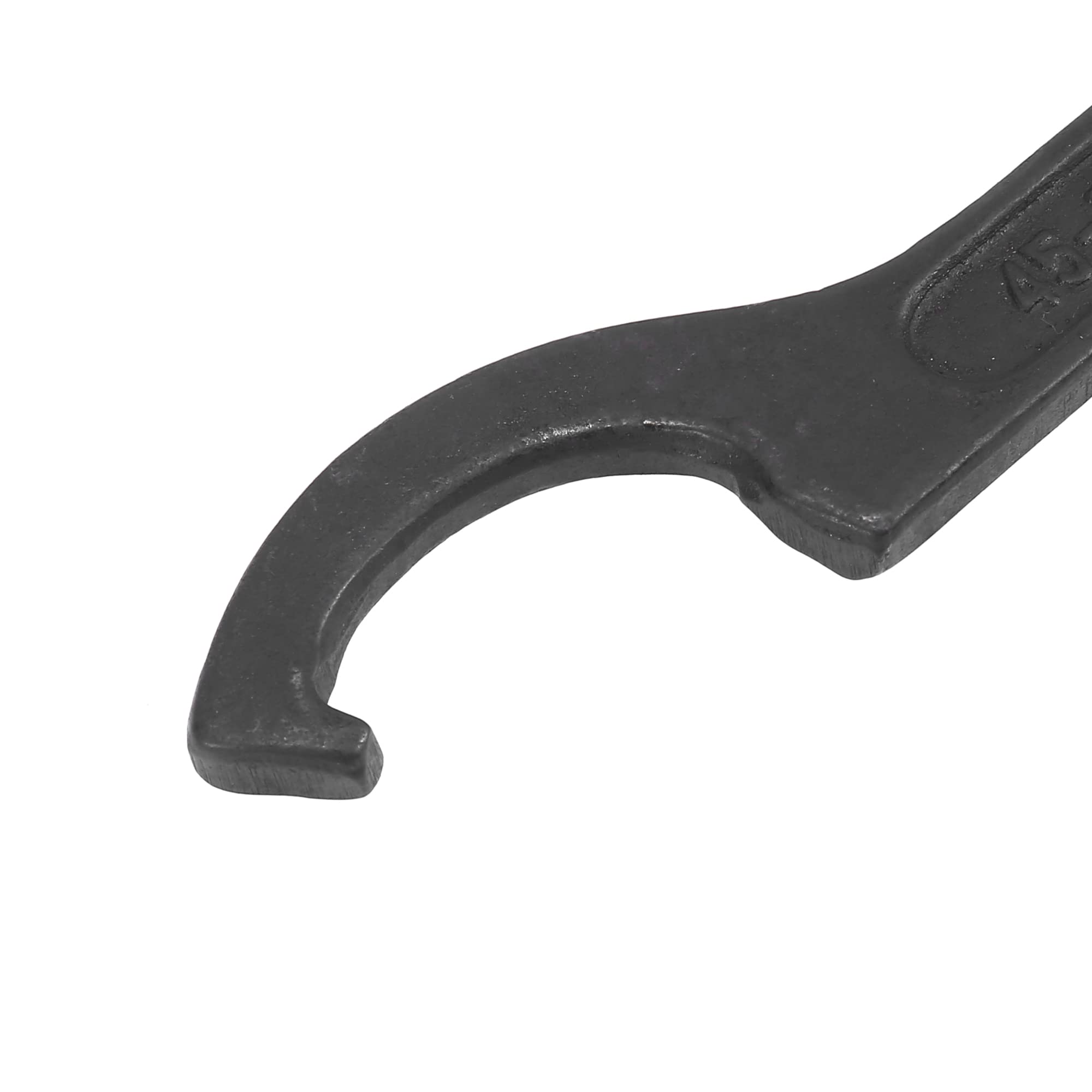 Motoforti Motorrad Stoßdämpfer Hakenschlüssel Einstellwerkzeug 1 Stück | Metall, Schwarz, 45-52mm Durchmesserbereich, 19cm Länge, C-Typ Schlüssel, Federvorspannung Einstellung, Portables Design