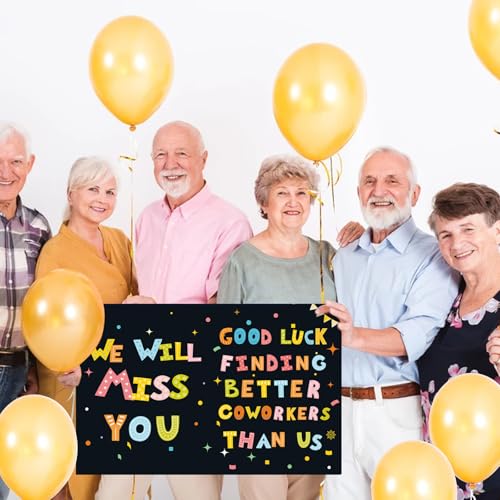 Image of We Will Miss You Card with Envelope, Jumbo Going Away Card,Large Farewell Cards for Coworkers, Big Farewell Card, Giant Miss You Card, Going Away Party Decorations, Goodbye Party Decorations (14x22iinch)