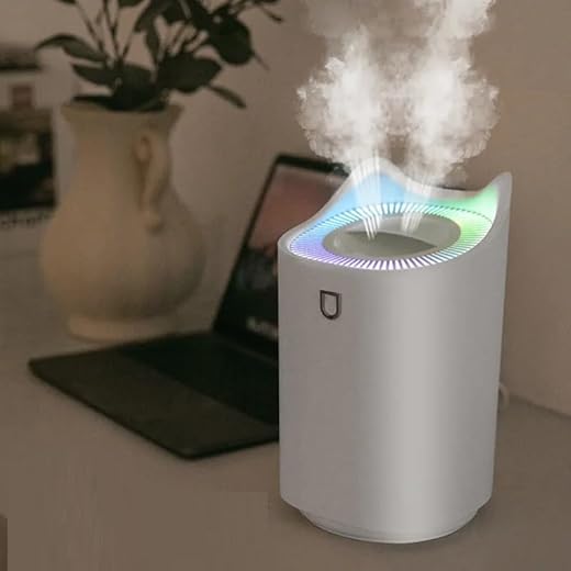 X XONIER Cool Mist Humidifier 3L Capacity LED Light Ring 36