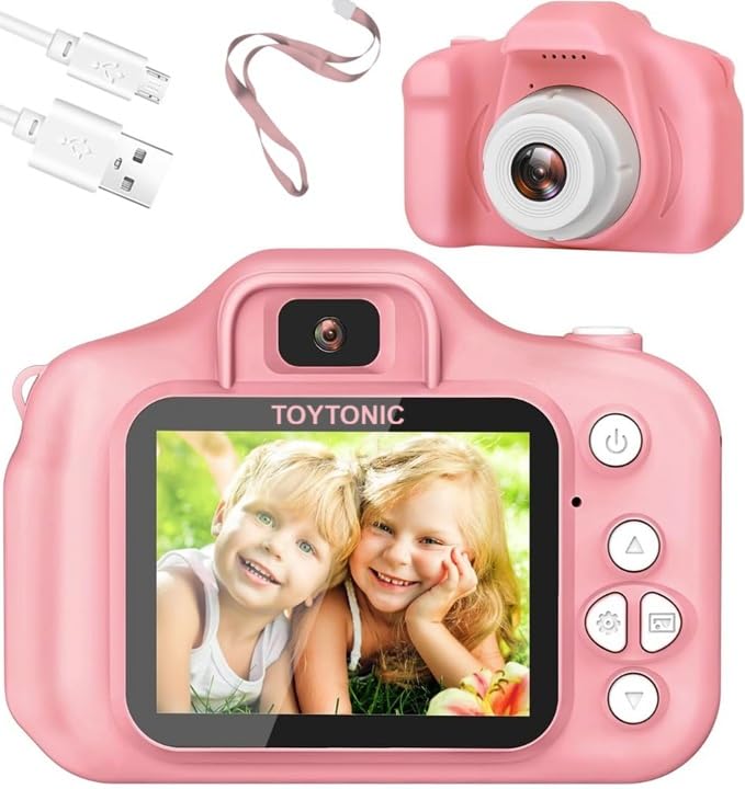 TOYTONIC Mini HD Digital Camera for Kids – Photo & Video Camera Toy with 2-Inch Screen | Rechargeable, Classy Colours, Best Birthday Gift | Kids Camera for Boys & Girls Age 5–15-picture-45