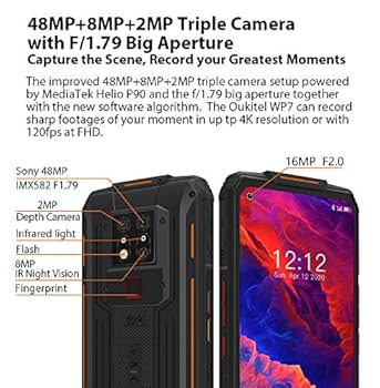 OUKITEL WP7  RAM8G+ROM128G　スーパーモジュール付属 OUKITEL WP7 RAM8G+ROM128G スーパーモジュール付属の通販 by