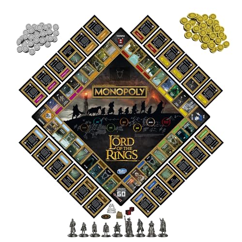 Hasbro Gaming Monopoly: The Lord of The Rings Edition Board Game Inspired by The Movie Trilogy, Play as a Member of The Fellowship, Ages 8 and Up (Amazon Exclusive)3