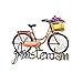 Imán 3D para nevera de Amsterdam Holland para bicicleta, colección de regalo para decoración del hogar y la cocina, imán magnético para nevera