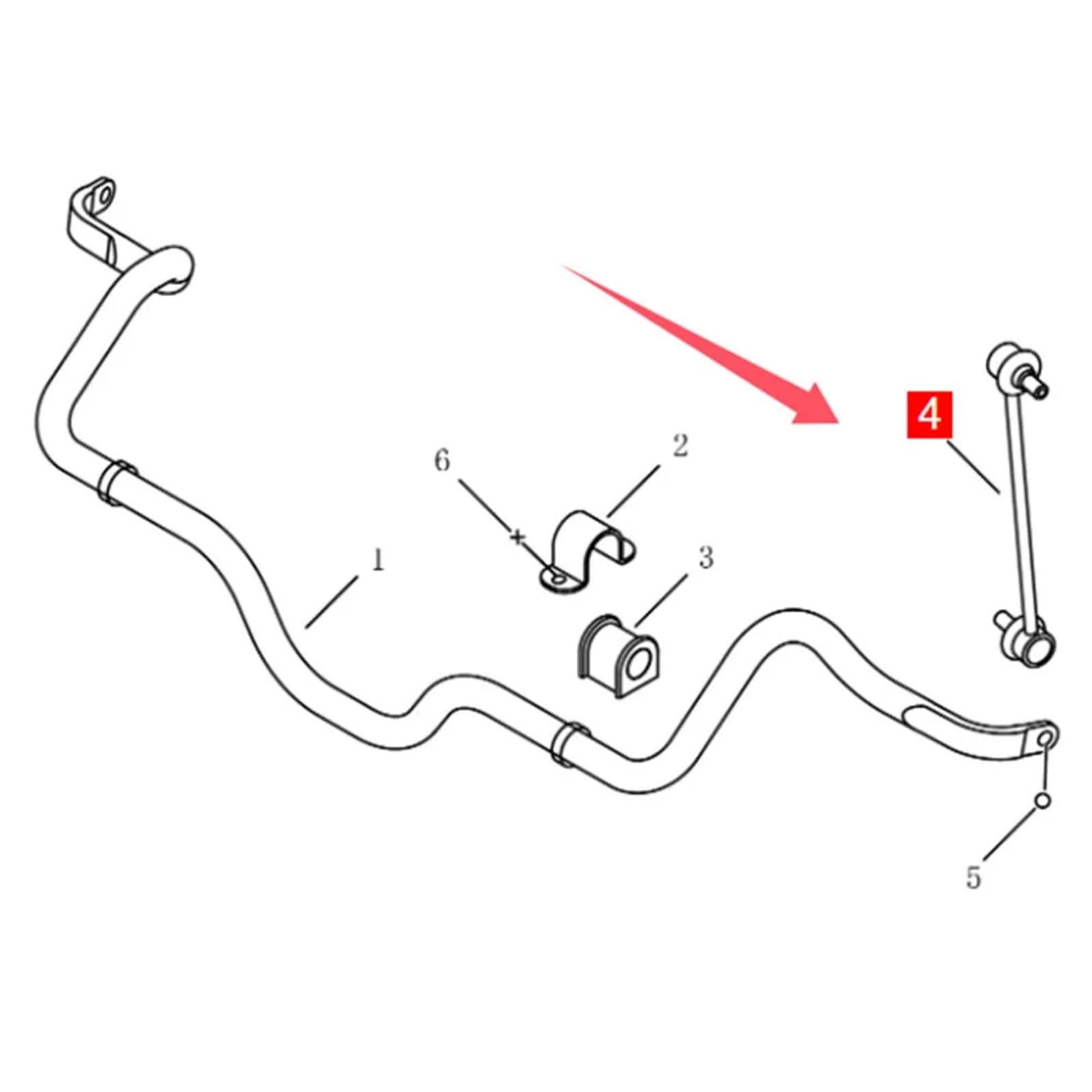 zestaw stabilizatora Łącznik stabilizatora przedniego pasuje do Geely Binrui Binray 1.4T pasuje do Emgrand SS11 1.5L 1.8L Connect Bar 4015010500 Stabilizatory Poprzeczne