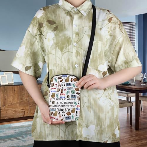 WCGXKO Classic Comedy Show Gift TV Show Merchandise TV Show Inspired Zipper Crossbody Bag For Fans 7