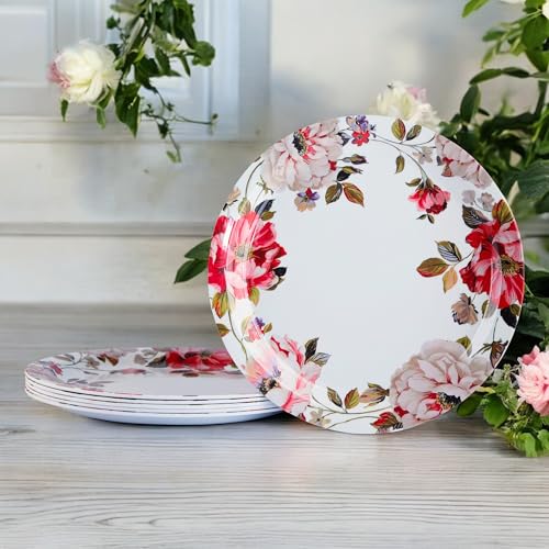 Mart MANTRAA -Melamine Quarter Plates Round Serving Plate Set. Microwave Safe for Breakfast Snacks Lunch 7 inchs 6 Pieces(Lily) (B0DC6HNHFQ) Amazon Price History, Amazon Price Tracker