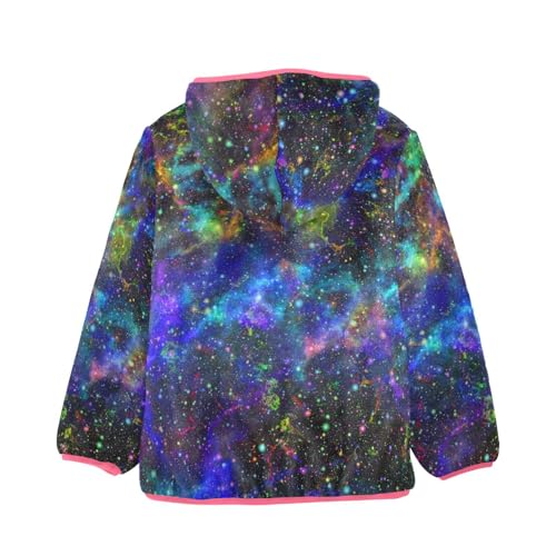 OTVEE Colorful Universe Nebula Starry Kids Hoodie Jacket Fall Spring Full Zip Warm Outwear Coat2
