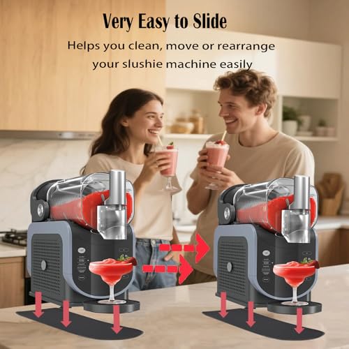 Image of Sliding Pad for Ninja Slushie Machine FS301 and FS300, Non-Slip Mat for Ninja Slushie Machine Accessories, Easily Slider Mat for Slushie Drink Maker, Frozen Drink Accessory for Home Users