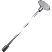 Universal 8-Inch Gas Valve Fireplace Key, Fits 1/4" and 5/16" Turn Ball Valve