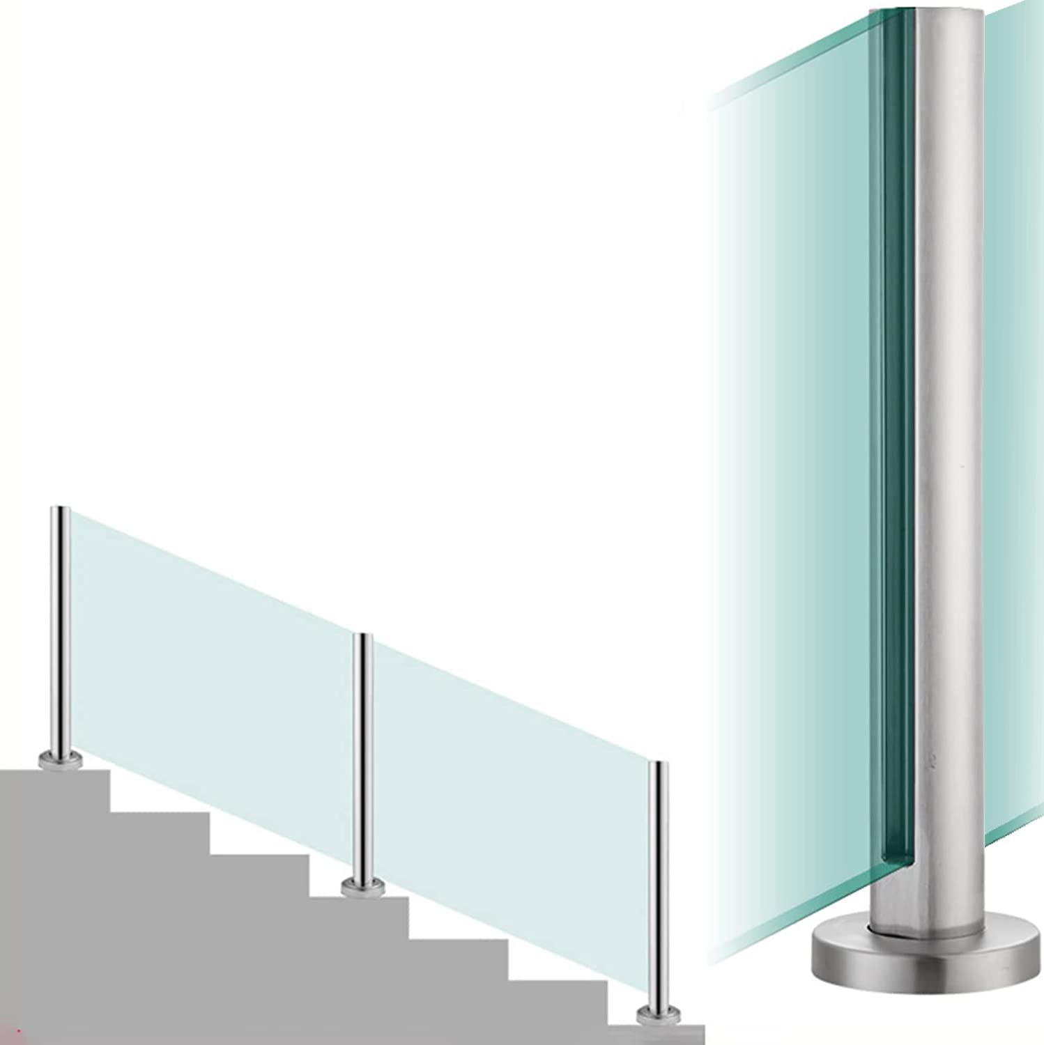 Connecteur de balustrade pour securiser la terrasse et support de cloture d angle