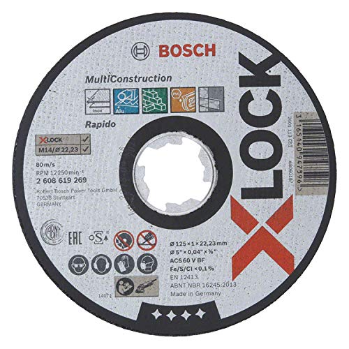 ボッシュ X-LOCK切断砥石125x1.0マルチ 25枚 2608619269