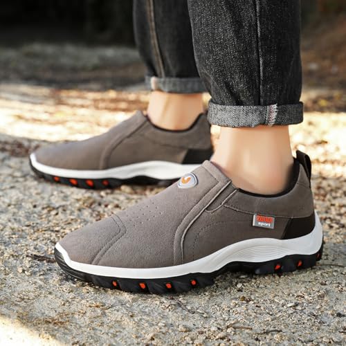 Mens Canvas Slipon Loafers Casual Breathable Non-Slip Driving Shoes Suitable for Daily Leisure Outdoor Walking3
