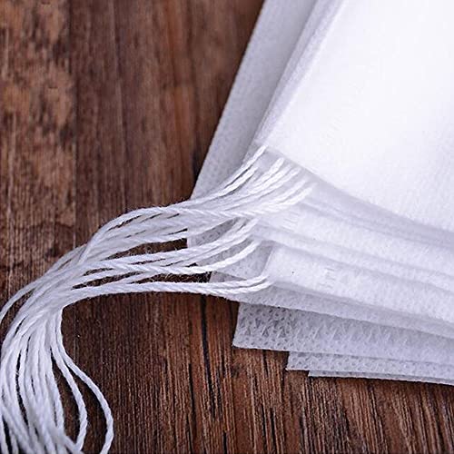 Tambee 200Pcs 5.9" X 7.87" Disposable Drawstring Tea Infusers Tea Filter Bags For Loose Tea Herbs Spice Bags For Brew Tea Cold Brew Coffee（ 5.9" X 7.87" /15 X 20Cm） (200) #TOP2