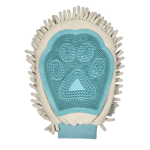 BioSilk-Soft-Dog-Grooming-Tools-Machine-Washable-Dog-Grooming-Gloves-Dog-Drying-Mitt-Absorbent-Shammy-Drying-Towel-for-Dogs-Pet-Grooming-Towel-Pet-Grooming-Supplies-for-Dogs