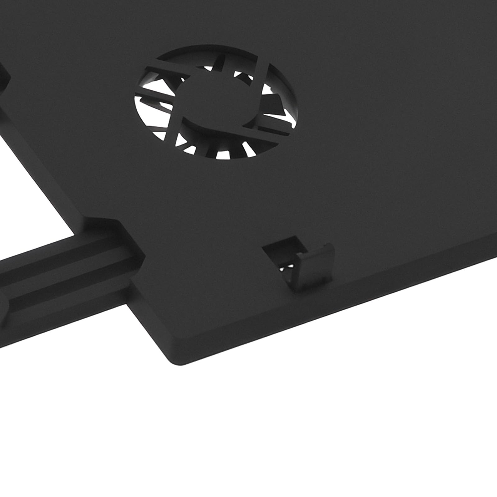 Supporto per tastiera, ripiano per tastiera regolabile con ventola da 5 W | 41 x 27,5 cm, supporto per tastiera in acciaio inox, regolabile, con supporto per mouse e tappetino per mouse, nero