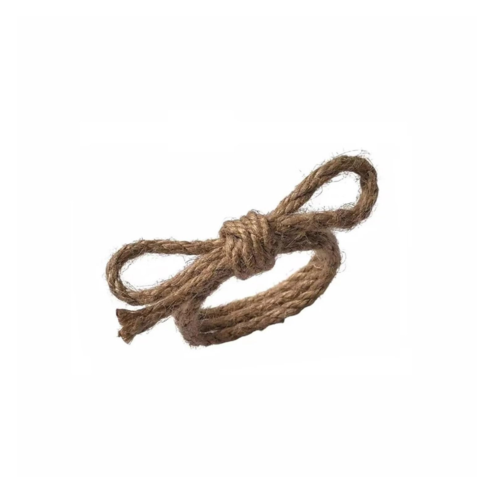 Woven Hemp Rope Napkin Rings Bowknot Serviette Holders for Wedding Party Table Decor