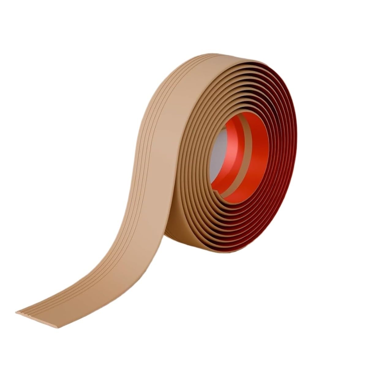 FOELANNE Self Adhesive Rubber Angle Edging, Non-Slip Self Adhesive PVC Stair Nosing, Stair Edge Trim, 1-20M(1M)