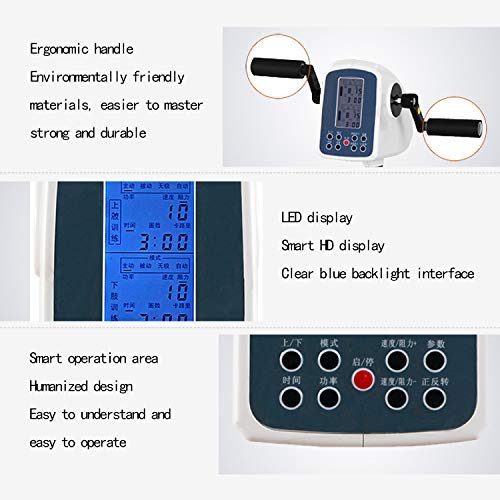 Image of Indoor Pedal Exerciser, Adjustable Resistance Arm & Leg Fitness Training Machine for Handicap, and Stroke Survivor,Electronic Physical Therapy Rehabilitation Bike