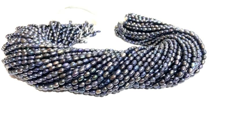 Perles d'eau douce naturelles de 3,5 mm pour colliers d'exception - 3