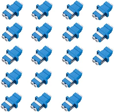 Duogalia 18 Pack Fiber Optic Coupler LC-LC Duplex Singlemode Fiber Optic Cable Connector Adapter