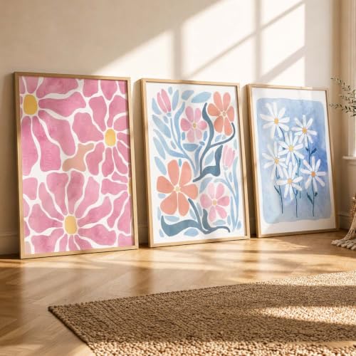 Image of kotart Versatile Painting Boho Wall Art Home Decoration Paintings With Frame For Living Room Bed Room Hotel Wall Decor Digital Reprint Set of 3