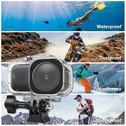 Image of 45M /148FT Depth Waterproof Diving Case for DJI Osmo Nano, Underwater Housing Shell with Optical Glass Lens 95% High-Transparency for Diving Rafting Surfing Skiing