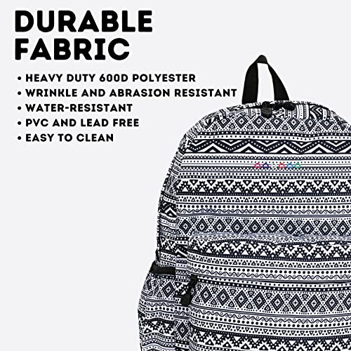 Image of J World Oz High School Backpack for Teen Girls Boy. Cute Laptop Bookbag for Kids, Tribal