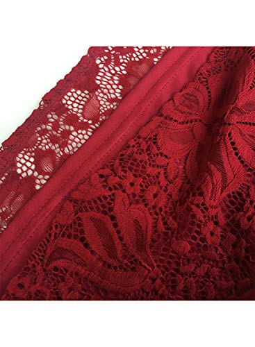 Image of MIHOLL Women's Lace Off Shoulder Tops Casual Loose Blouse Shirts