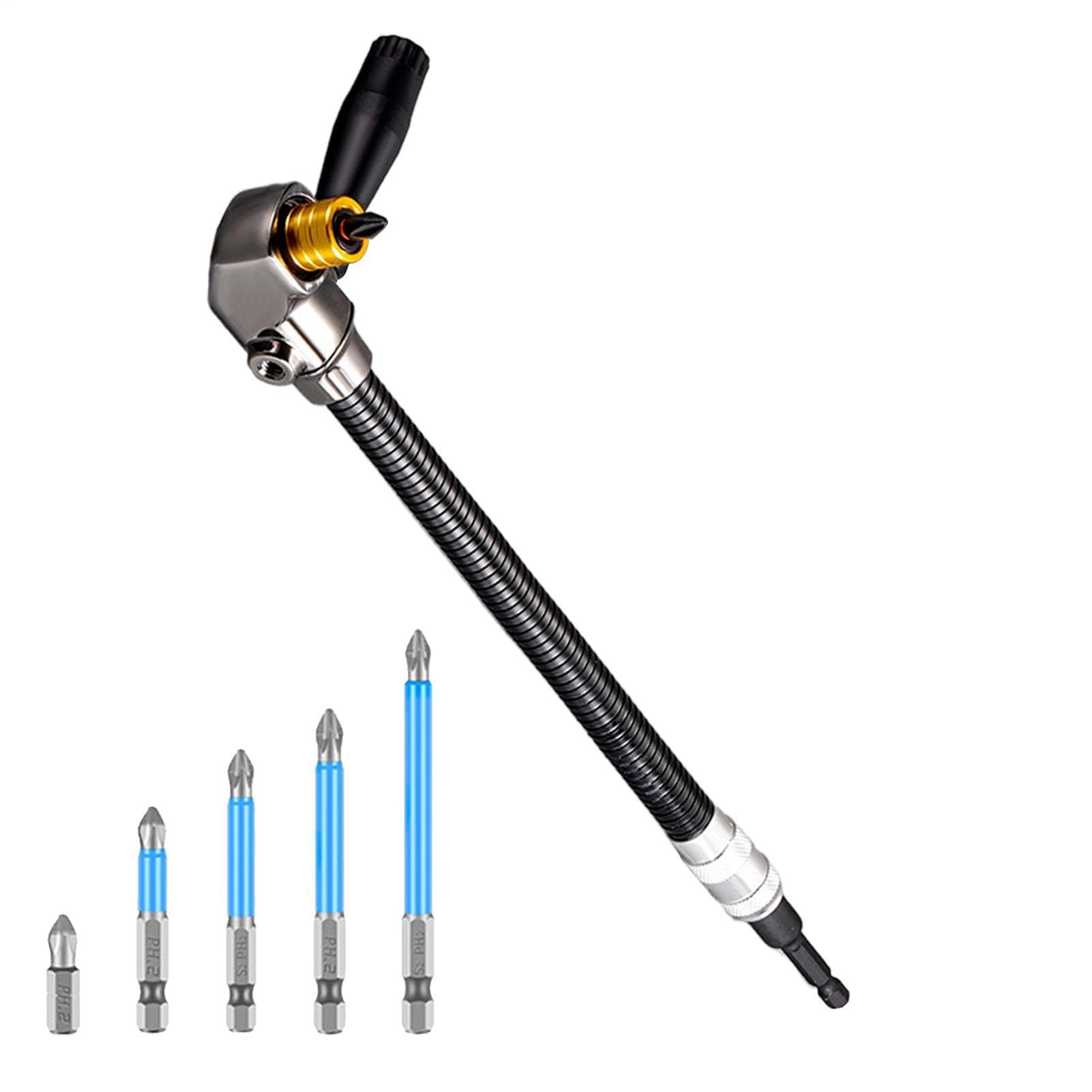 Adattatore Trapano ad Angolo Retto Preciso, Compatto, Ergonomico, | Adattatore A 90 Gradi Per Trapano Hobbisti, Riparazioni Domestiche, , Garage e Artigianato