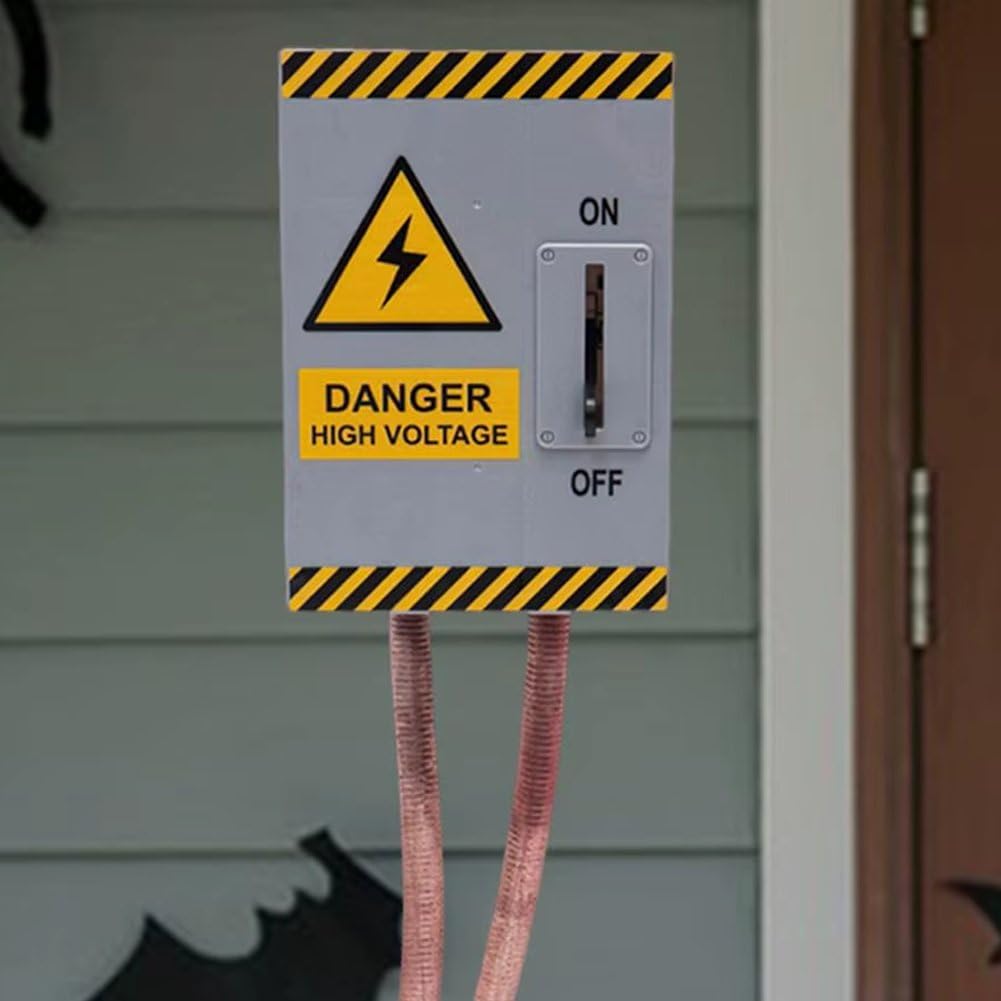 Halloween-streich-Requisite: Simulierter Hochspannungsschalter Soundeffekten Und Blinkenden Lichtern, Berührungsaktiviertes Horror-dekor