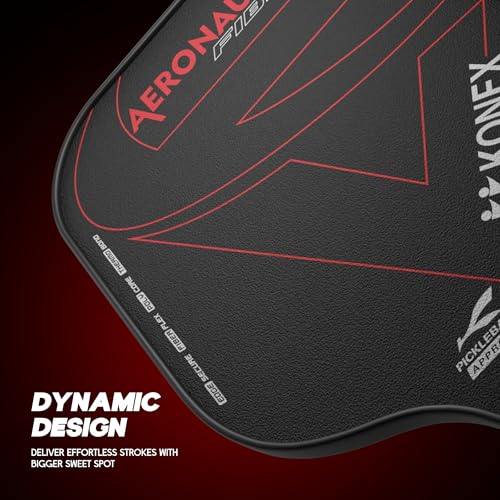 Image of Konex Pickleball Paddle Set | Fiberglass Surface & 14mm Core | 2 Paddles & 4 Balls | Genuine - Black