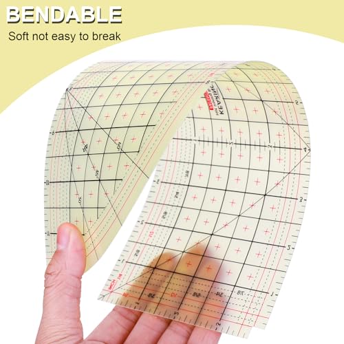 Thinp 553977_1US Hot Hem Ruler For Sewing, 12 Inch Heat Resistant Sewing Ruler Hot Ironing Ruler Quilting Rulers Sewing Tools thumb #2