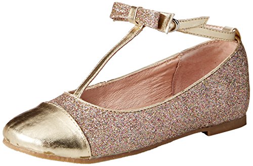 Kid's Glitter T-Strap Flat
