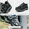 Peter Storm Men's Buxton Walking Shoe with High Traction Rubber Sole & Speed Lacing, Waterproof, Breathable (Black, UK Footwear Size System, Adult, Men, Numeric, Medium, 9) #2