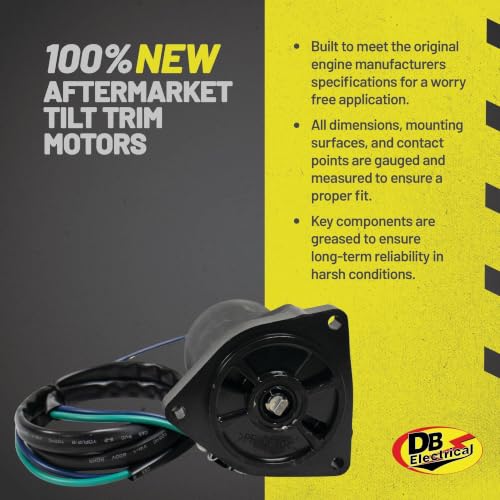 Image of DB Electrical 430-22162 Tilt Trim Motor 150HP Replacement for Yamaha F150JA 2013-2015, F150JB 2016-2018, F150LA 2013-2015, F150LB 2016-2018, F150TJR 2011, F150TLR 2012 63P-43880-01-01