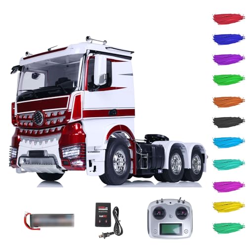 1/14 RC Tractor Camión 6X4 3363 RTR Modelo de coche teledirigido con efecto de luz y sonido