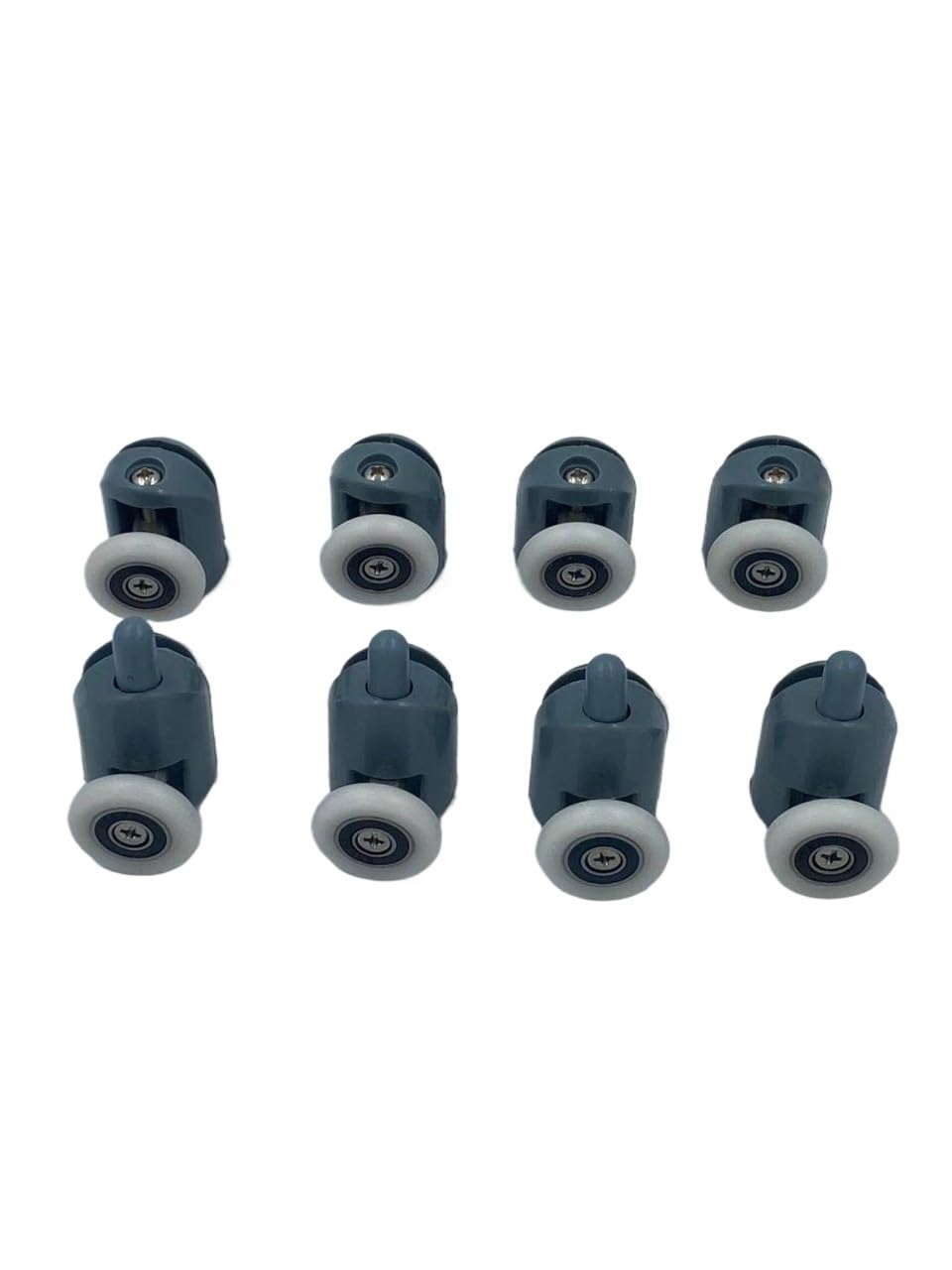 Shower Door Rollers 4pcs-8pcs/set Shower Rooms Cabins Pulley/Room Roller/Runners/Wheels/Pulleys Diameter 20mm/22mm/23mm/25mm/27mm(4 Upper 4 Lower,22MM_6MM)