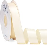 Vista 20 de Ribbli - Cinta de satén burdeos de doble cara, 1 pulgada x 50 yardas - Cinta burdeos oscuro de satén para envoltura de regalos, manualidades