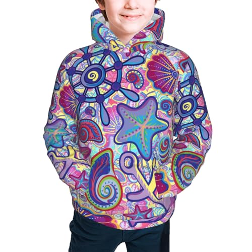 Cute Nautical Kids Pullover Hoodies Boys Sweatshirts Girls Athletic Clothes with Pocket2