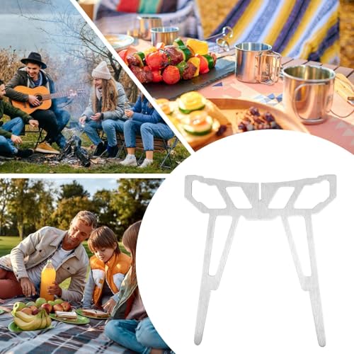 Soporte para ollas de camping estable que evita vuelcos de comida 5