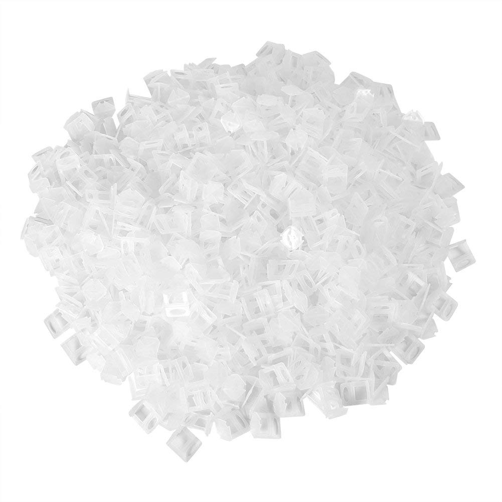 Lyrlody 800Pcs Tile Levelling System, Leveling Spacer Clips Diy Tiles Leveler Spacers 2.0Mm Reusable Tile Leveling Clips Spacer Kit Floor Wall Spacer Tiling Tool For Ceramic Tile And Stone Installation