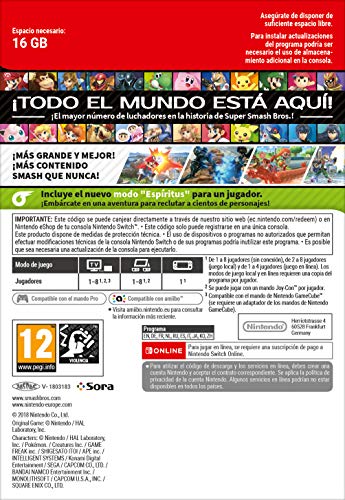 Super Smash Bros Ultimate codigo de descarga rapida para evitar extravios en Switch 2
