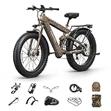 PUCKIPUPPY Bulldog Electric Bike, 48V 30Ah Battery Hunting Ebike with Hunting Pack, Dual Battery Electric Bicycle for Adult - Longest-Range Cycling Experience