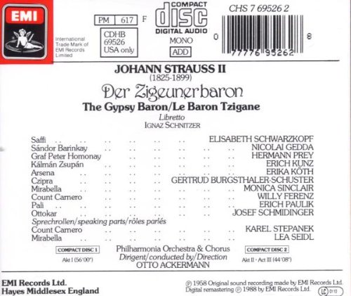 Vista 2 de Strauss Der Zigeunerbaron Gypsy Baron