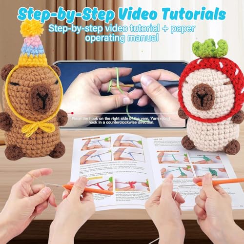 Kit de crochet débutant sans frustration tutoriel Capybara - 4