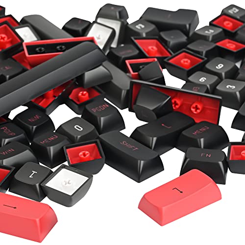 Image of Guffercty kred 160 Keys CSA Keycap PBT Double-Shot Ball Shape Custom Keycaps Set with 6.25u /7u Spacebar for Cherry MX Gateron Kailh Switches (Evil Dolch)