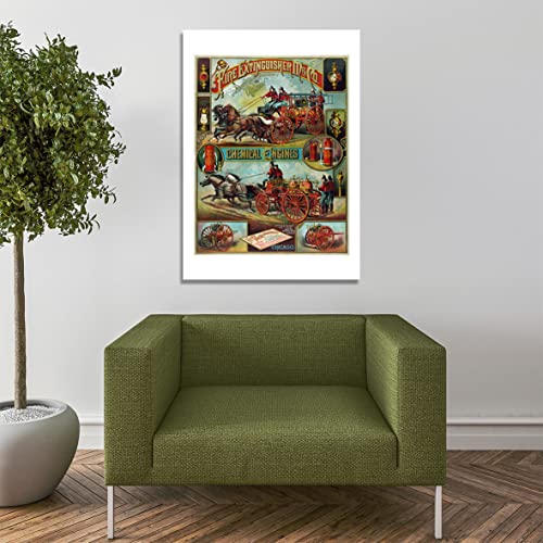 Póster de extintor de publicidad extra grande en papel Archival Mate sin marco 7