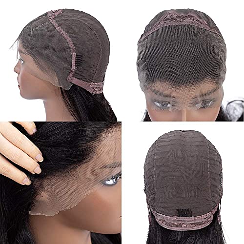 24 Inch 13X4 Straight Hd Pre Plucked Lace Frontal 150% Density Straight Lace Front Wigs Human Hair With Baby Hair Glueless Human Hair Wigs Natural Hair Line #TOP4