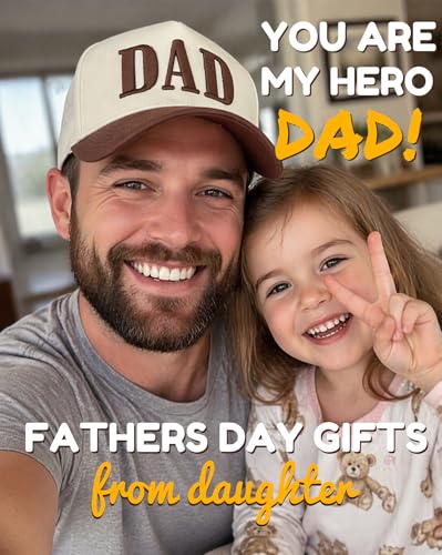 Image of Dad Hats for Men, Vintage Two Tone Hat, New Dad Gifts for Husband, Fathers Day Birthday Gifts from Daughter Son Wife