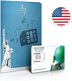 Prepaid SIM USA - 4GB 4G LTE - Unlimited international calls & texts - 30 Days